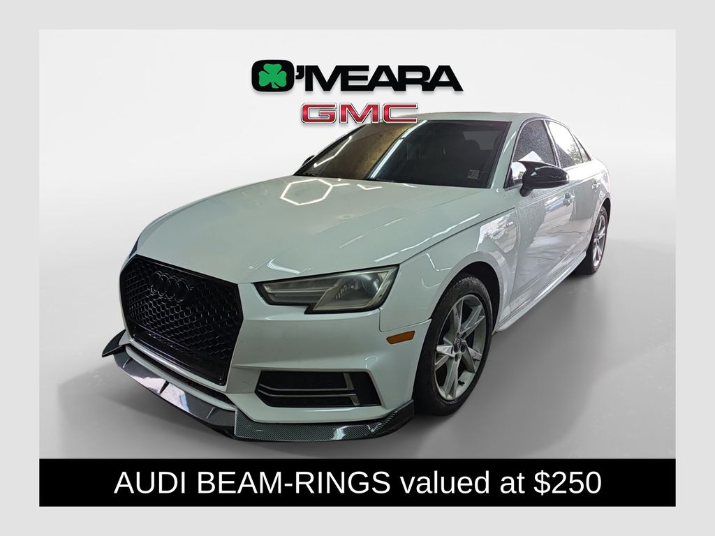 Ibis White 2018 Audi A4 Sedan Front-Wheel Drive 7-Speed Automatic