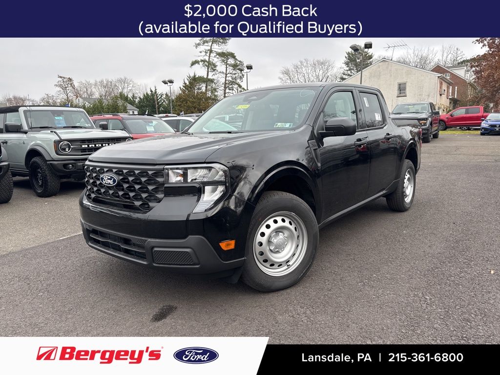 Shadow Black 2025 Ford Maverick XL SuperCrew AWD Pickup Truck All-Wheel Drive 8-Speed Automatic