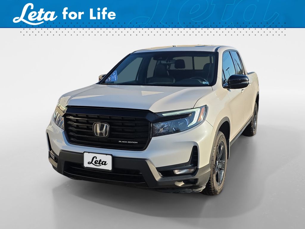 White 2023 Honda Ridgeline Black Edition AWD Pickup Truck All-Wheel Drive 9-Speed Automatic