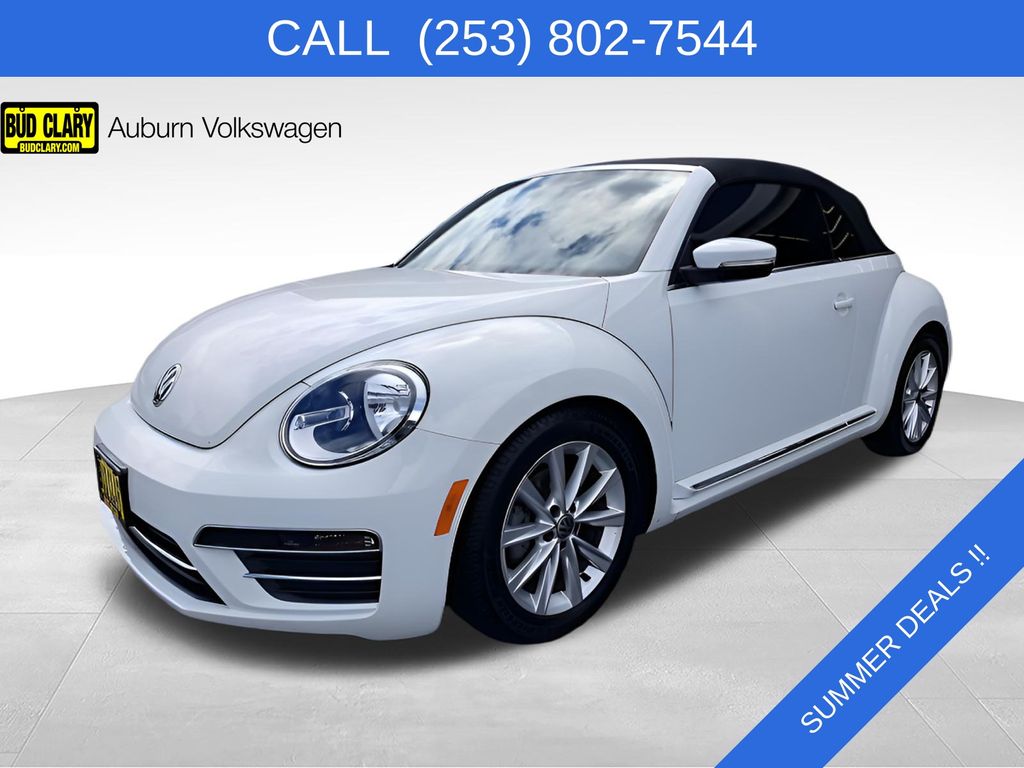 White 2017 Volkswagen Beetle Convertible Front-Wheel Drive 6-Speed Automatic