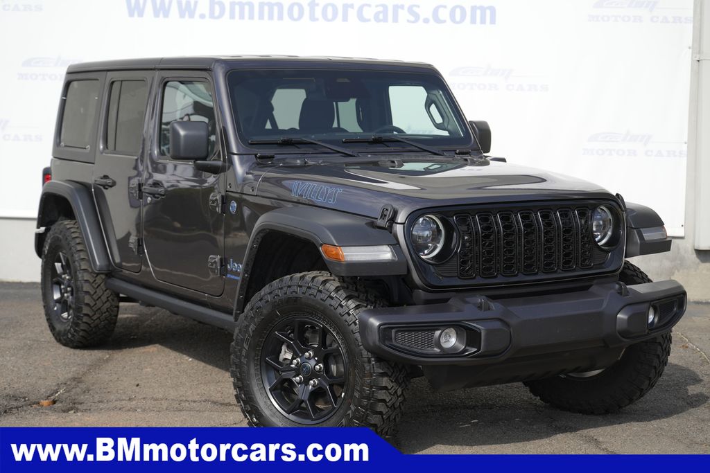 Gray (Granite Crystal Metallic Clearcoat) 2025 Jeep Wrangler 4xe Willys 4WD SUV / Crossover Four-Wheel Drive 8-Speed Automatic