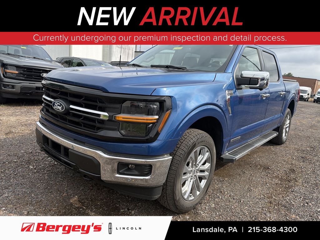 Blue Metallic 2024 Ford F-150 Pickup Truck Four-Wheel Drive Automatic