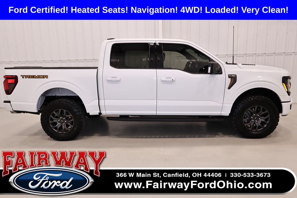 Oxford White 2025 Ford F-150 Tremor SuperCrew 4WD Pickup Truck Four-Wheel Drive Automatic
