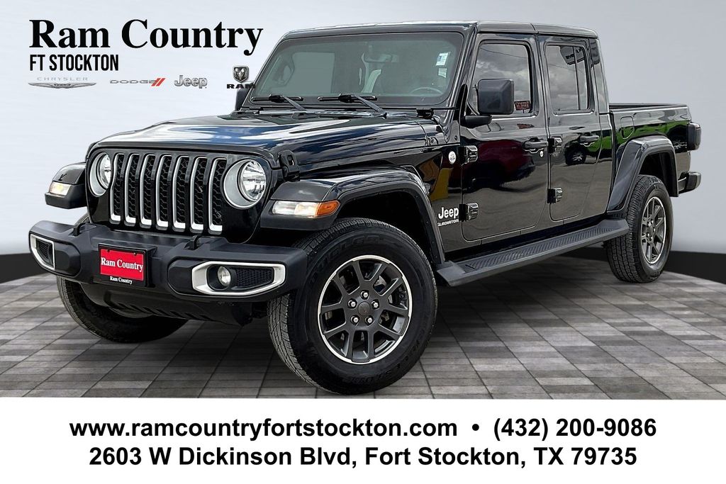 Black Clearcoat 2020 Jeep Gladiator Pickup Truck Four-Wheel Drive 8-Speed Automatic