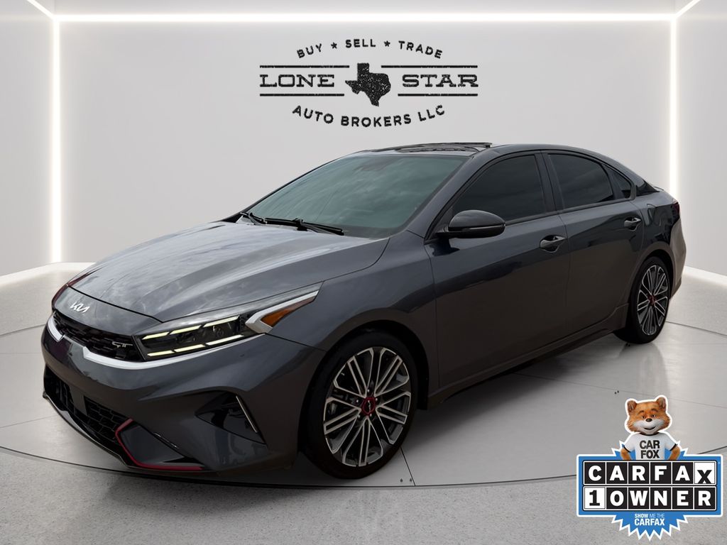 Gravity Gray 2023 Kia Forte GT FWD Sedan Front-Wheel Drive 7-Speed Automatic