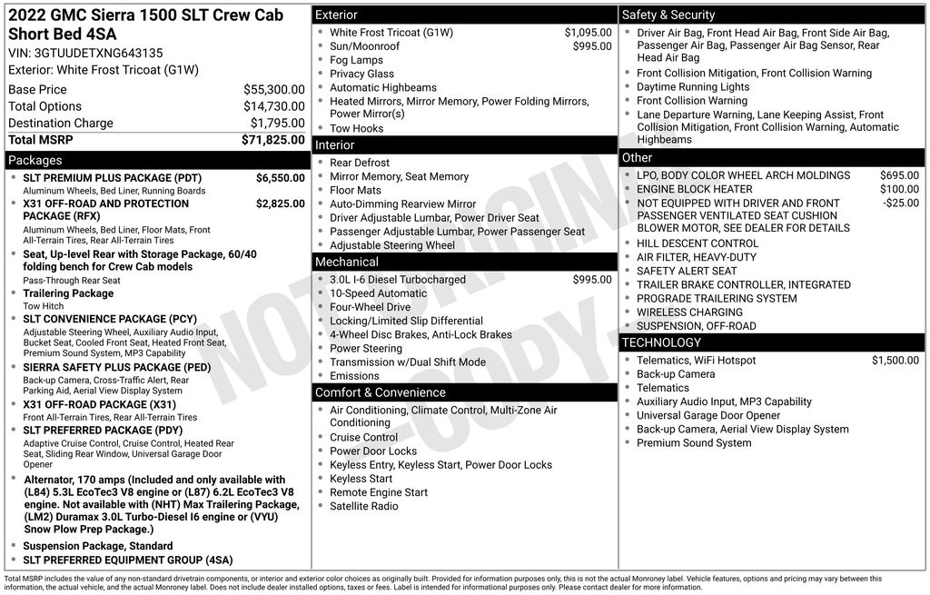 2022 GMC Sierra 1500 SLT White at Bob Mills Chevrolet