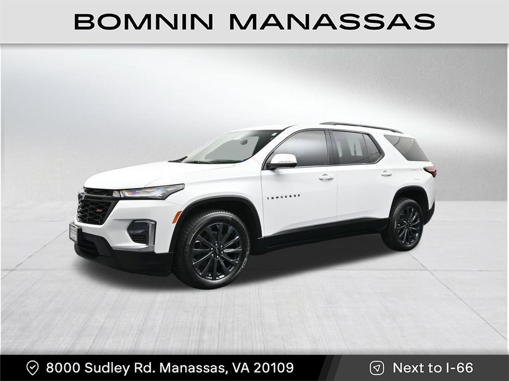 Summit White 2022 Chevrolet Traverse RS FWD SUV / Crossover Front-Wheel Drive 9-Speed Automatic