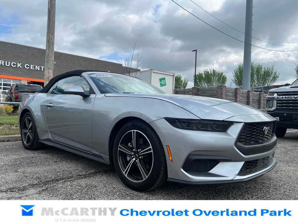Iconic Silver Metallic 2025 Ford Mustang EcoBoost Premium Convertible RWD Convertible Rear-Wheel Drive Automatic
