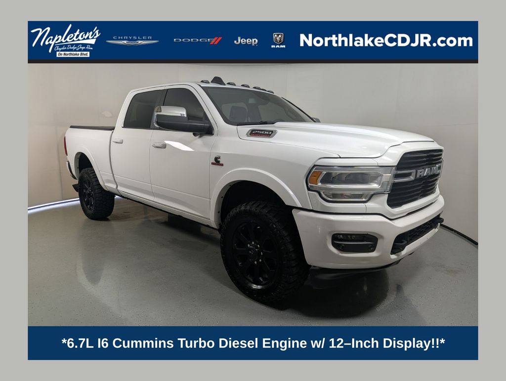 Bright White Clearcoat 2019 RAM 2500 Pickup Truck Four-Wheel Drive 6-Speed Automatic