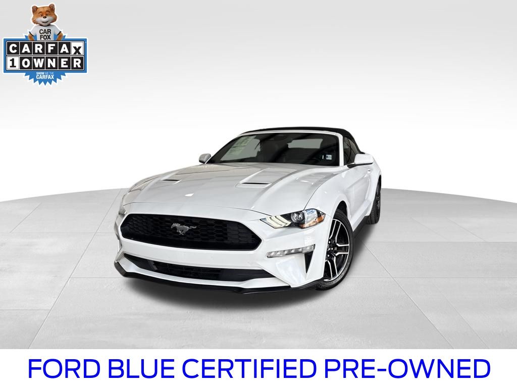 Oxford White 2023 Ford Mustang EcoBoost Premium Convertible RWD Convertible Rear-Wheel Drive Automatic