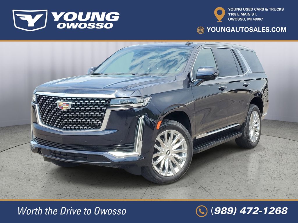 Dark Moon Blue Metallic 2024 Cadillac Escalade SUV / Crossover Four-Wheel Drive Automatic