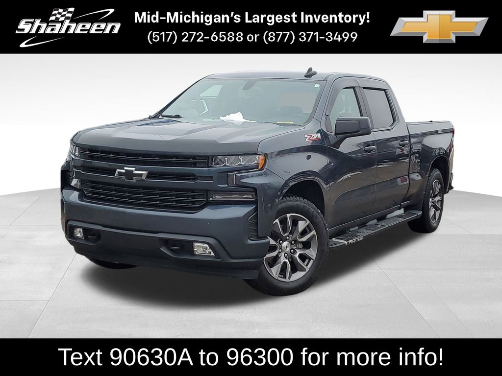 Shadow Gray Metallic 2019 Chevrolet Silverado 1500 Pickup Truck Four-Wheel Drive 8-Speed Automatic