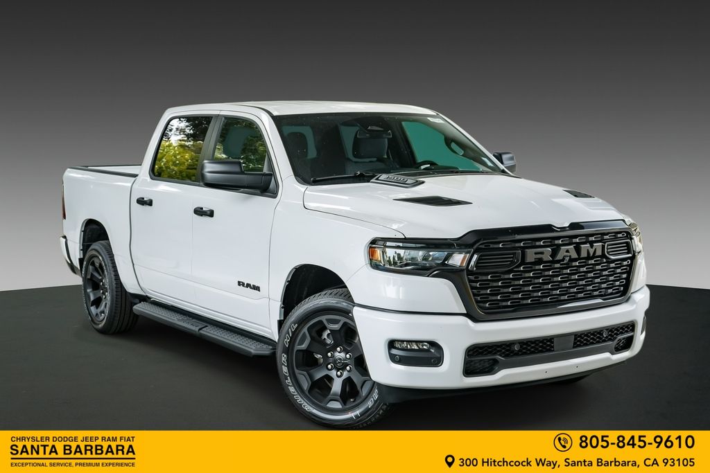 Bright White Clearcoat 2026 RAM 1500 Express Crew Cab 4WD Pickup Truck Four-Wheel Drive 8-Speed Automatic