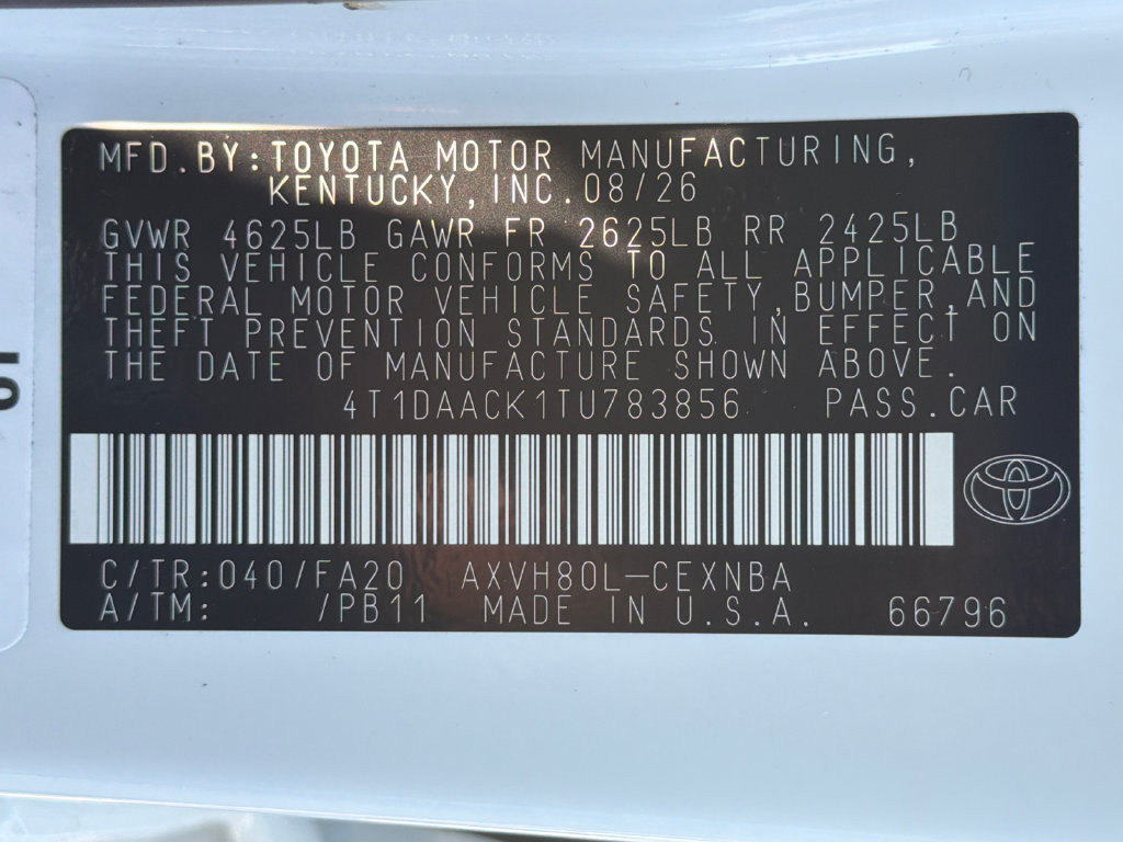 New 2026 Toyota Camry Sedan