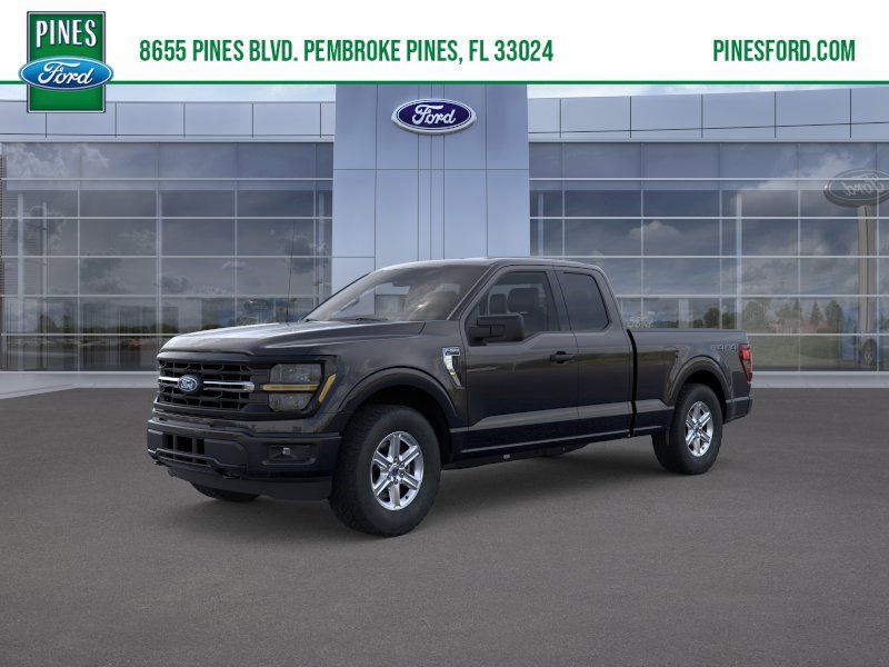 Agate Black Metallic 2026 Ford F-150 XLT SuperCab 4WD Pickup Truck Four-Wheel Drive Automatic