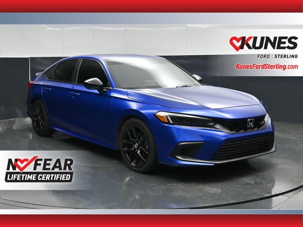 Boost Blue Pearl 2023 Honda Civic Sedan Front-Wheel Drive 6-Speed Manual