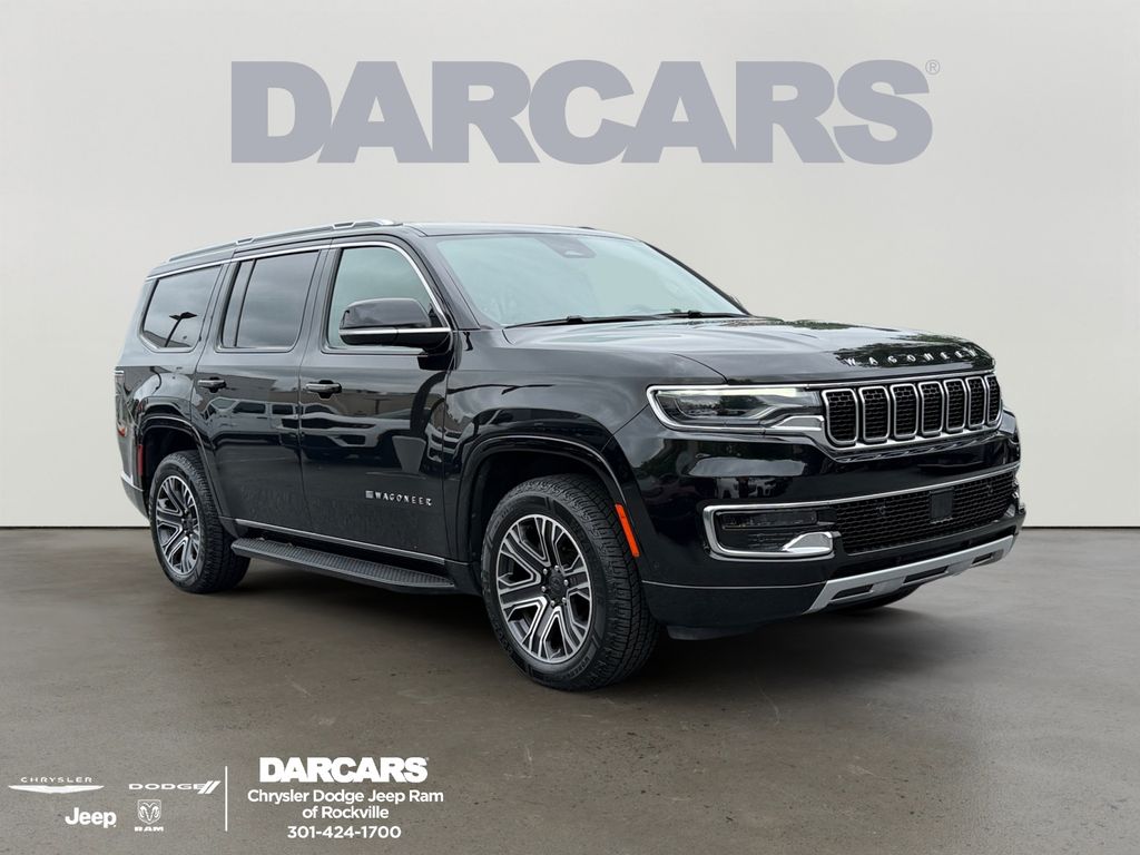 Diamond Black Crystal Pearlcoat 2024 Jeep Wagoneer SUV / Crossover Four-Wheel Drive 8-Speed Automatic