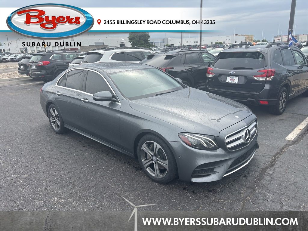 Gray 2017 Mercedes-Benz E-Class E 300 4MATIC Sedan All-Wheel Drive 9-Speed Automatic