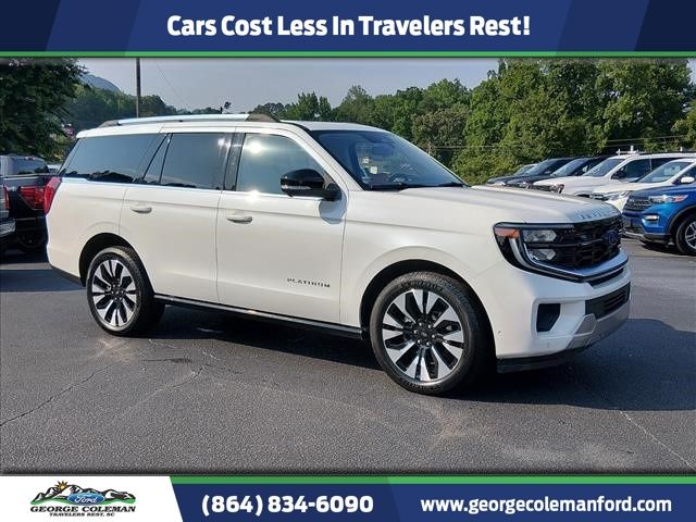 Star White Metallic Tri-Coat 2025 Ford Expedition SUV / Crossover Four-Wheel Drive Automatic