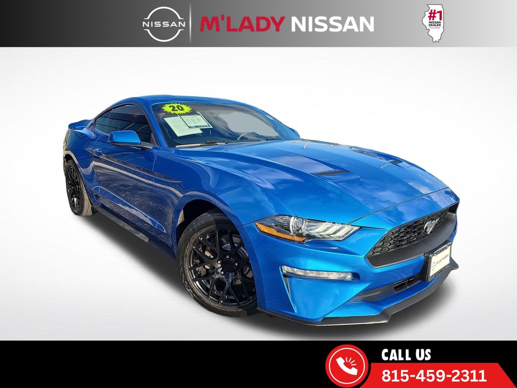 Blue Metallic 2020 Ford Mustang EcoBoost Coupe RWD Coupe Rear-Wheel Drive Automatic
