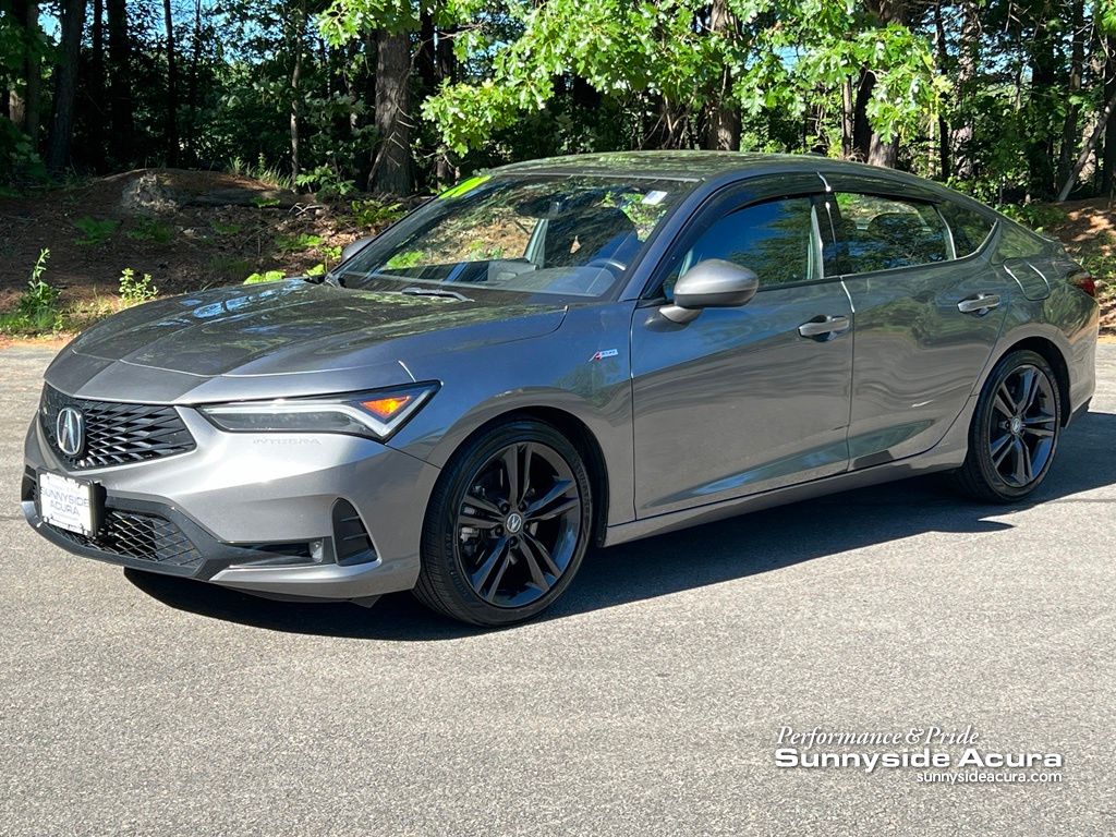 Liquid Carbon Metallic 2024 Acura Integra FWD with A-SPEC Package Sedan Front-Wheel Drive Continuously Variable Transmission
