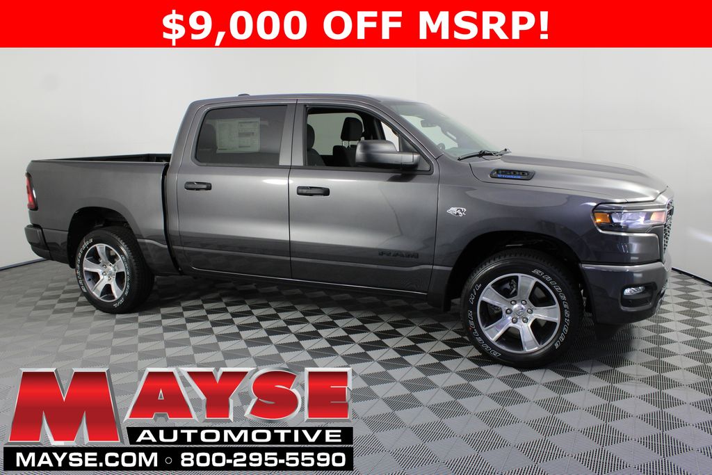 Gray (Granite Crystal Metallic Clearcoat) 2026 RAM 1500 Express Crew Cab 4WD Pickup Truck Four-Wheel Drive 8-Speed Automatic