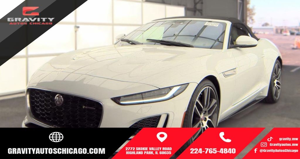 White 2023 Jaguar F-TYPE Convertible All-Wheel Drive 8-Speed Automatic