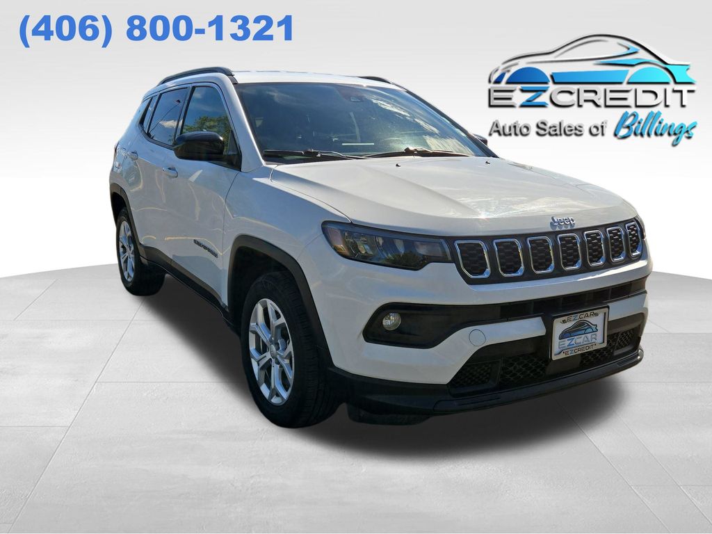 Bright White Clearcoat 2024 Jeep Compass SUV / Crossover Four-Wheel Drive 8-Speed Automatic