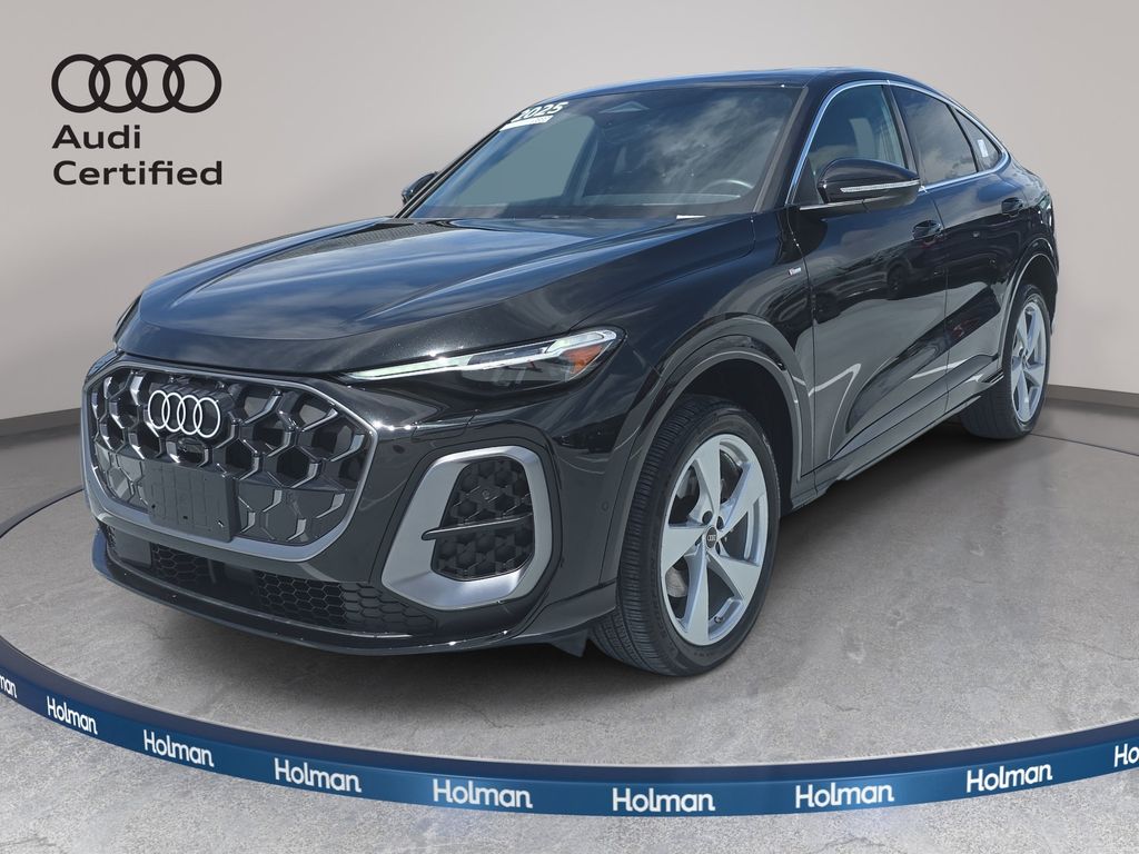 Mythos Black Metallic 2025 Audi Q5 Sportback Sedan All-Wheel Drive 7-Speed Automatic