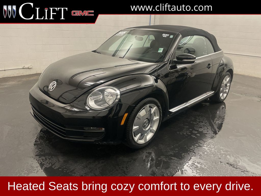 Black Uni 2015 Volkswagen Beetle Convertible Front-Wheel Drive 6-Speed Automatic