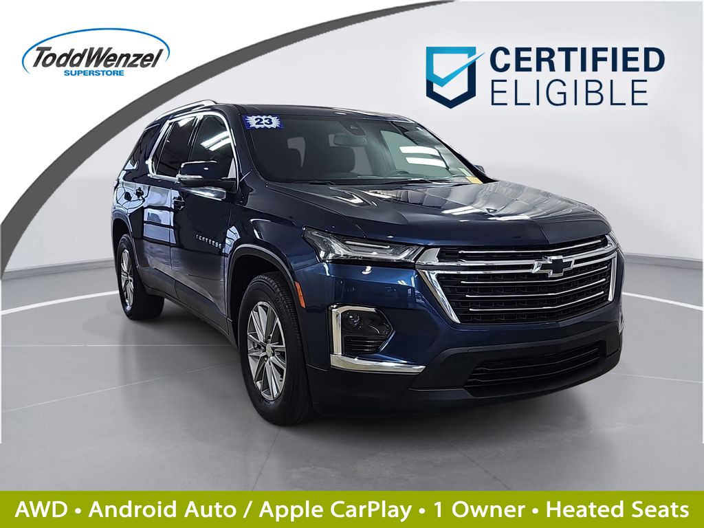 Northsky Blue Metallic 2023 Chevrolet Traverse SUV / Crossover Four-Wheel Drive 9-Speed Automatic
