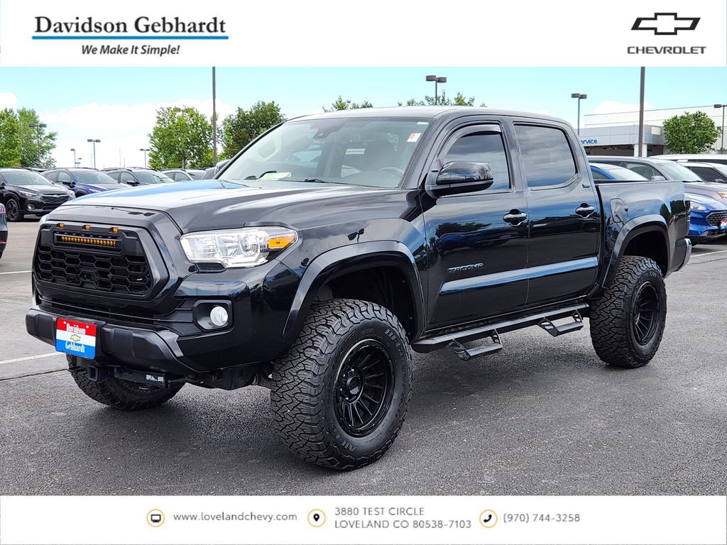 Midnight Black Metallic 2020 Toyota Tacoma Pickup Truck Four-Wheel Drive 6-Speed Automatic