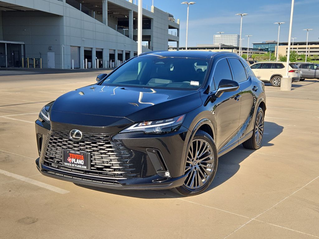 Black (Caviar) 2023 Lexus RX Hybrid 350h Luxury AWD SUV / Crossover All-Wheel Drive Continuously Variable Transmission
