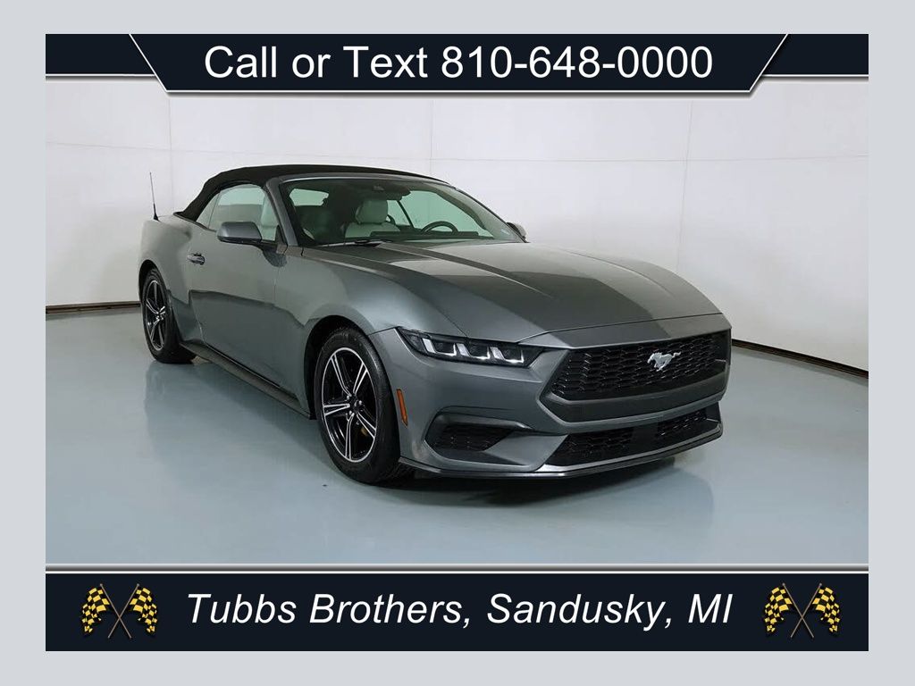 Gray Metallic 2025 Ford Mustang Convertible Rear-Wheel Drive Automatic