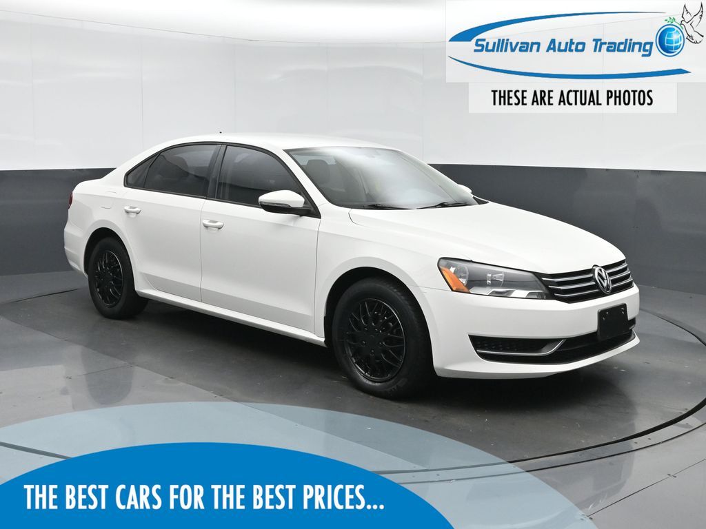Candy White 2012 Volkswagen Passat Sedan Front-Wheel Drive 6-Speed Automatic