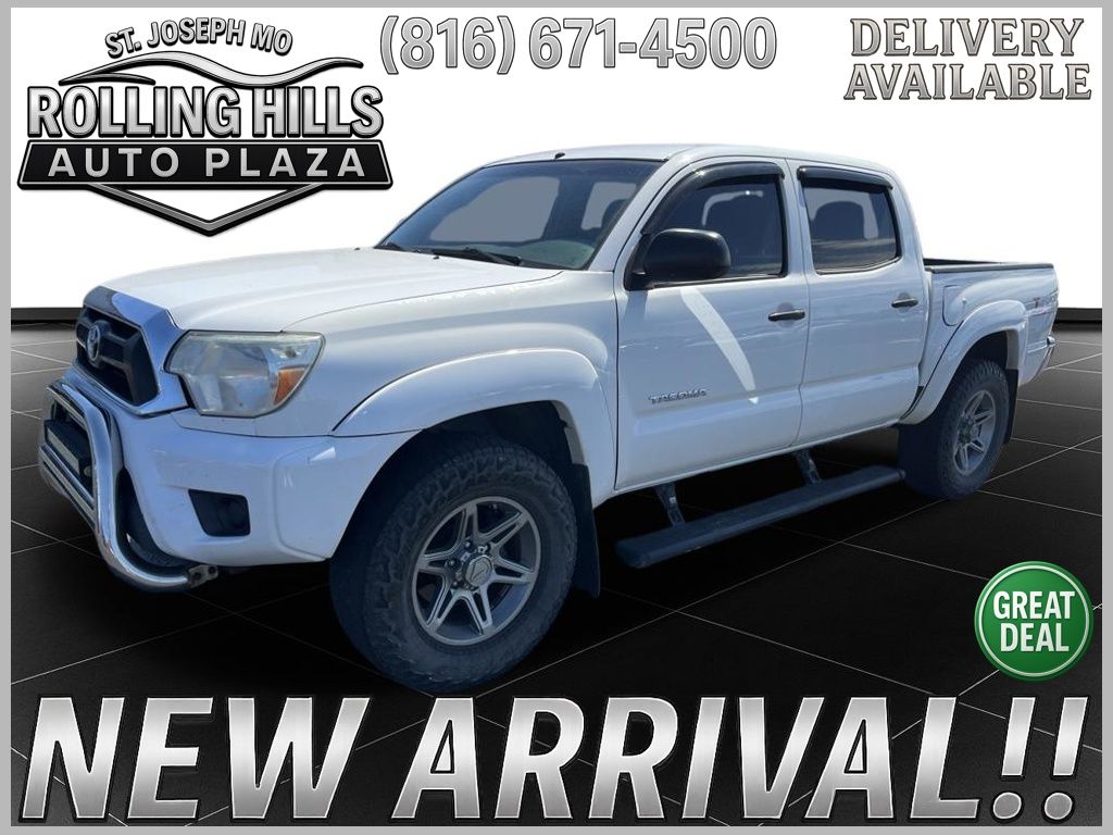 Super White 2014 Toyota Tacoma PreRunner Double Cab SB Pickup Truck 4X2 4-Speed Automatic