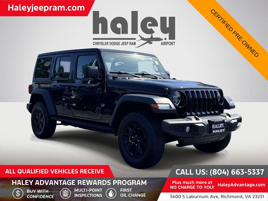 Black Clearcoat 2022 Jeep Wrangler SUV / Crossover Four-Wheel Drive 8-Speed Automatic