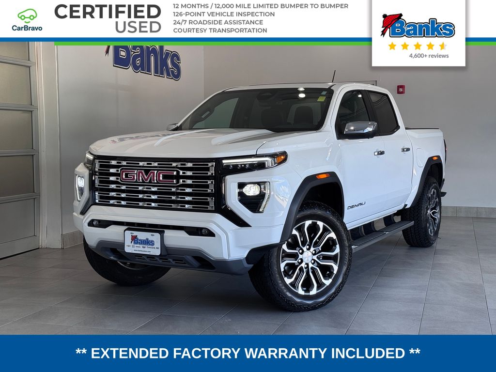 Summit White 2025 GMC Canyon Pickup Truck Four-Wheel Drive 8-Speed Automatic