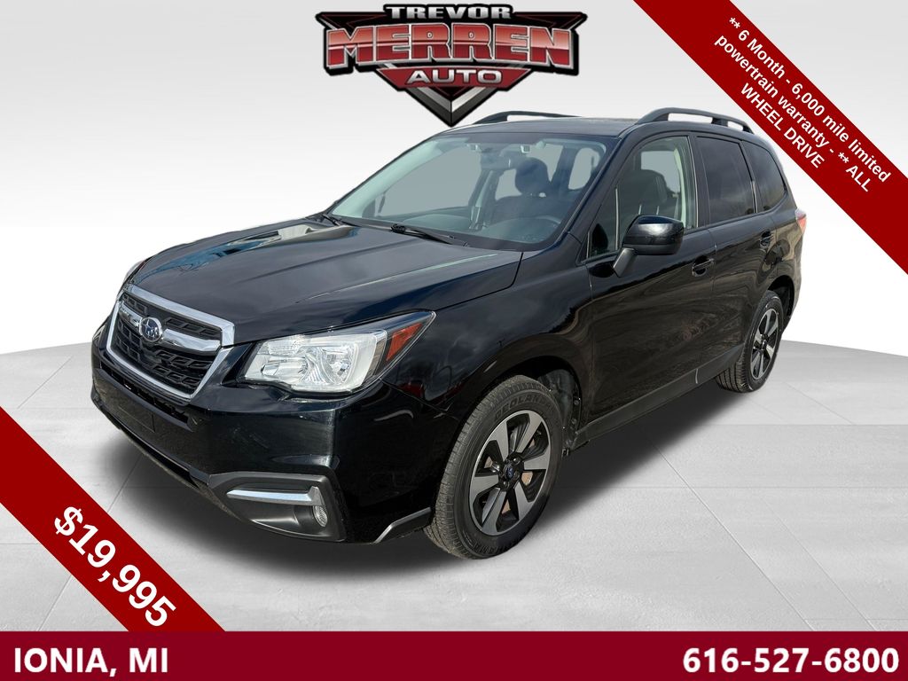 Crystal Black Silica 2018 Subaru Forester 2.5i Premium SUV / Crossover All-Wheel Drive Continuously Variable Transmission
