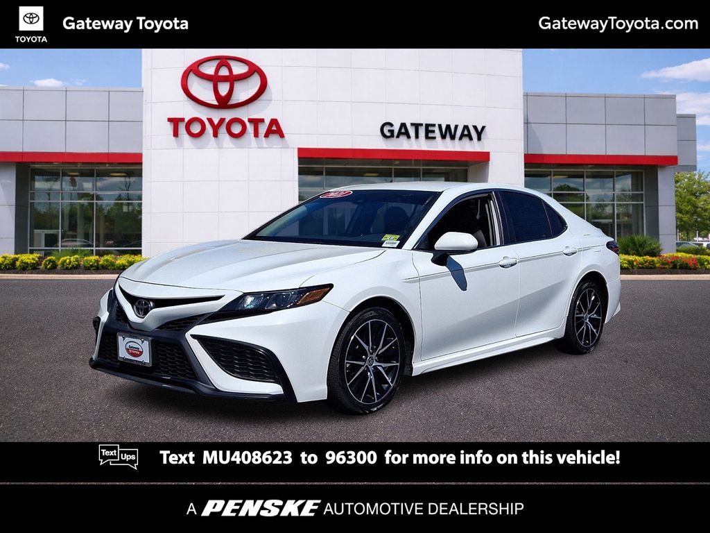 Super White 2021 Toyota Camry SE FWD Sedan Front-Wheel Drive 8-Speed Automatic