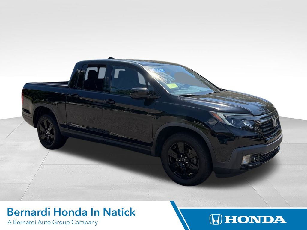 Crystal Black Pearl 2019 Honda Ridgeline Pickup Truck All-Wheel Drive 6-Speed Automatic