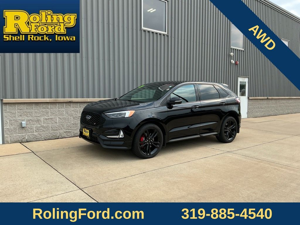 Black Metallic 2021 Ford Edge SUV / Crossover All-Wheel Drive 7-Speed Automatic