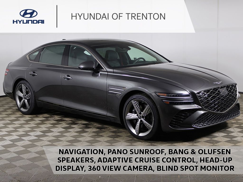 Makalu Gray 2025 Genesis G80 Sedan All-Wheel Drive 8-Speed Automatic