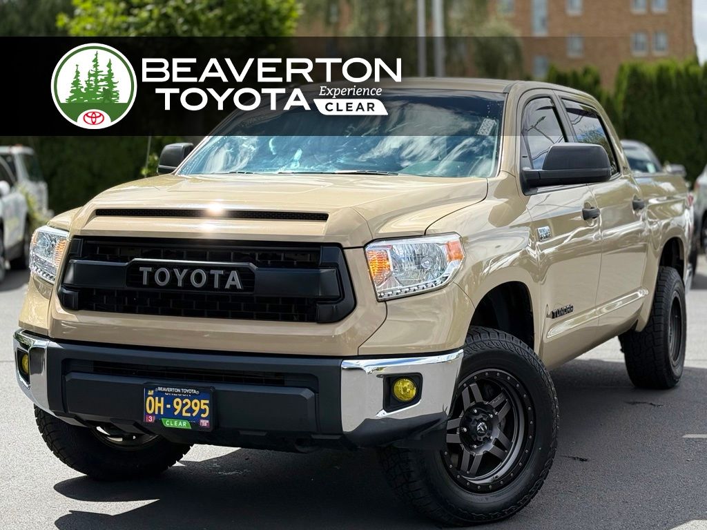 Quicksand 2017 Toyota Tundra SR5 CrewMax 5.7L 4WD Pickup Truck Four-Wheel Drive 6-Speed Automatic Overdrive