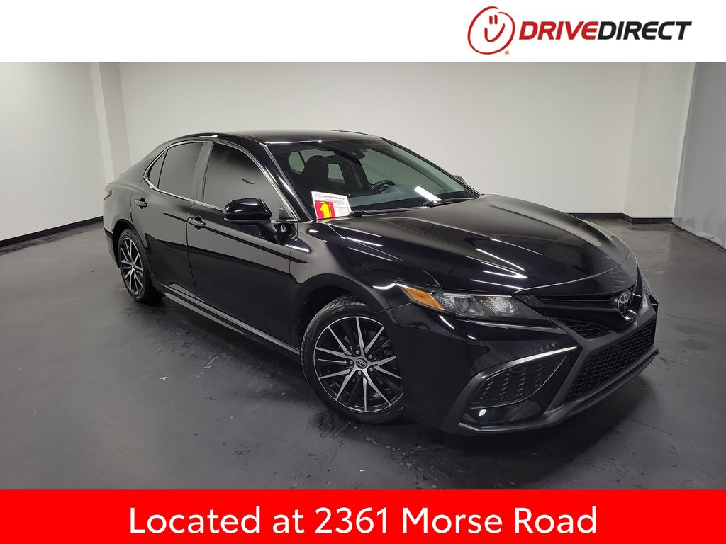 Midnight Black Metallic 2021 Toyota Camry SE FWD Sedan Front-Wheel Drive 8-Speed Automatic