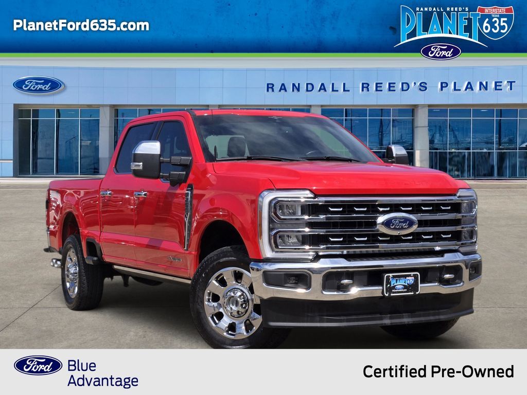 Race Red 2023 Ford F-250 Super Duty Lariat Crew Cab 4WD Pickup Truck Four-Wheel Drive Automatic