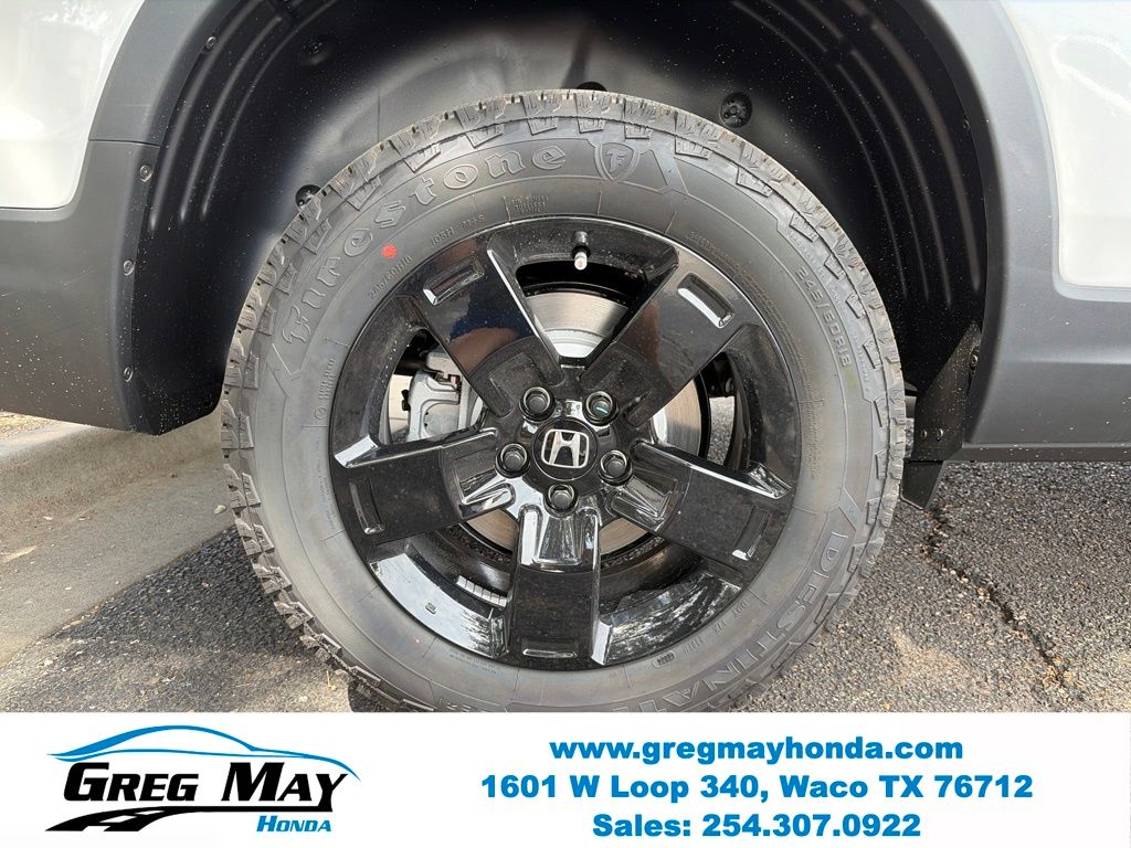 2026 Honda Ridgeline Black Edition White at Greg May Honda