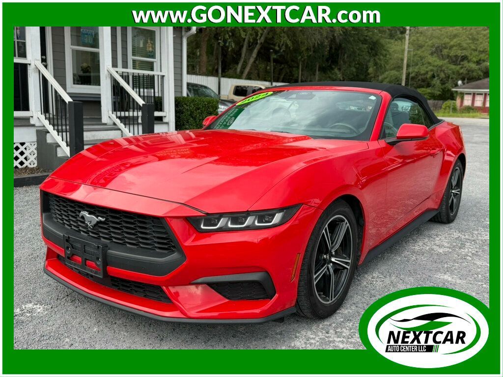 Race Red 2024 Ford Mustang Convertible Rear-Wheel Drive Automatic