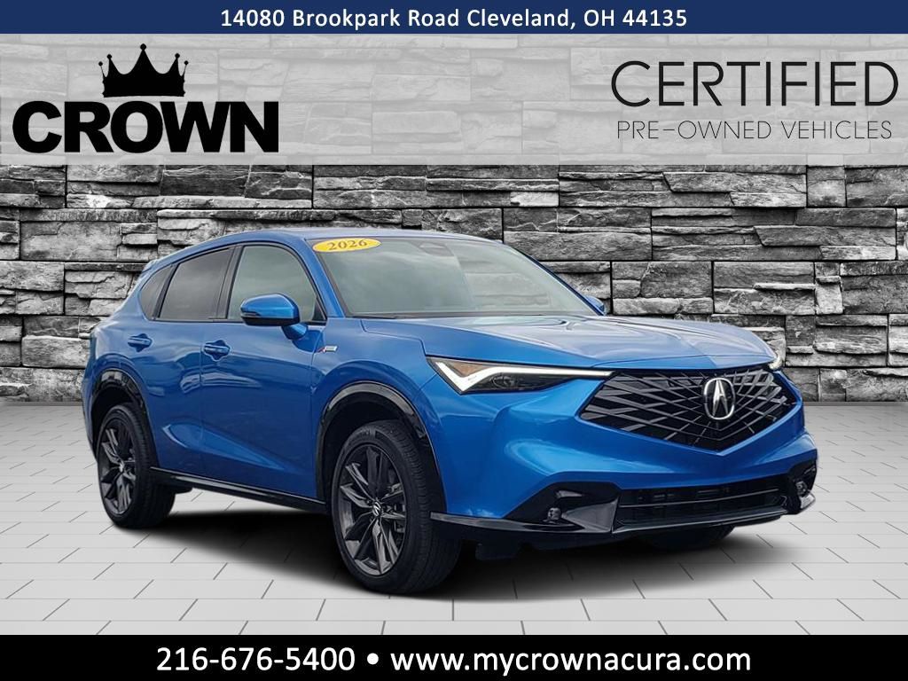 Double Apex Blue Pearl II 2026 Acura ADX SUV / Crossover All-Wheel Drive Continuously Variable Transmission