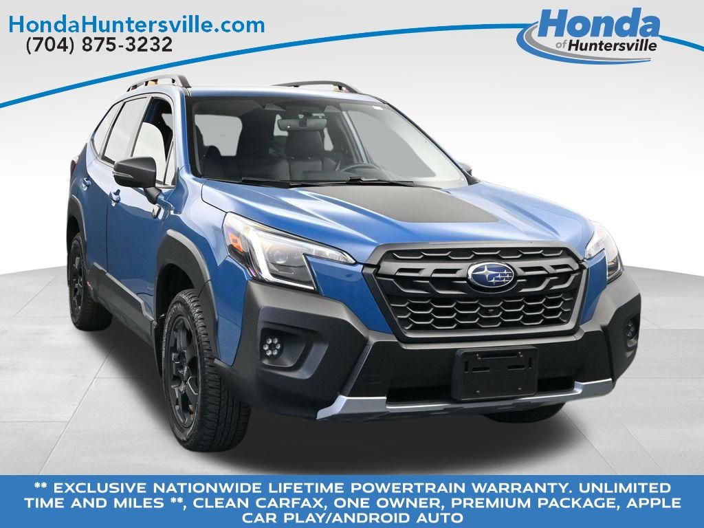 Geyser Blue 2023 Subaru Forester Wilderness Crossover AWD SUV / Crossover All-Wheel Drive Continuously Variable Transmission